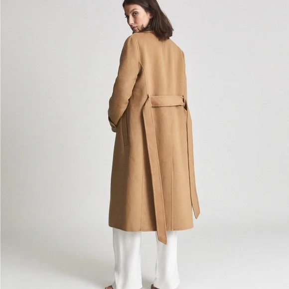 Reiss Brooks belted long coat - Picture 3 of 9